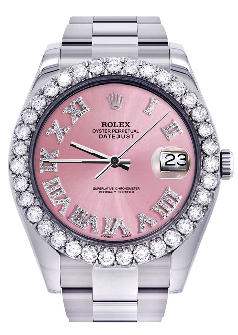 pinke rolex uhr